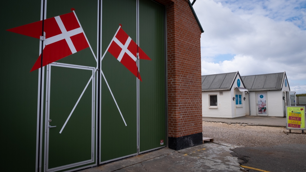 Danish flags.