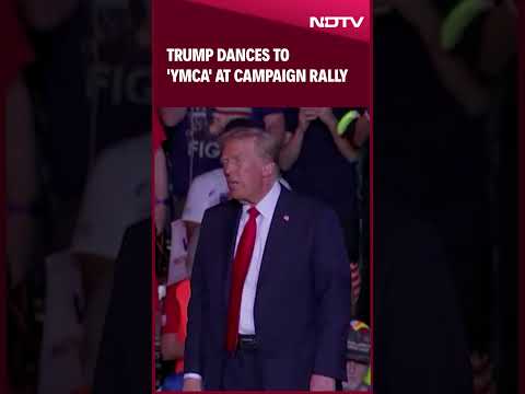 Donald Trump Dance | Donald Trump Dances To &#039;YMCA&#039; At Campaign Rally